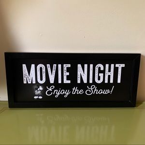 Mickey Mouse Movie Night Sign